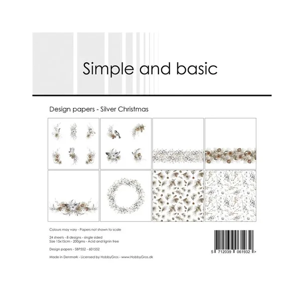 Simple and Basic Design Papers 15x15 cm - SBP552