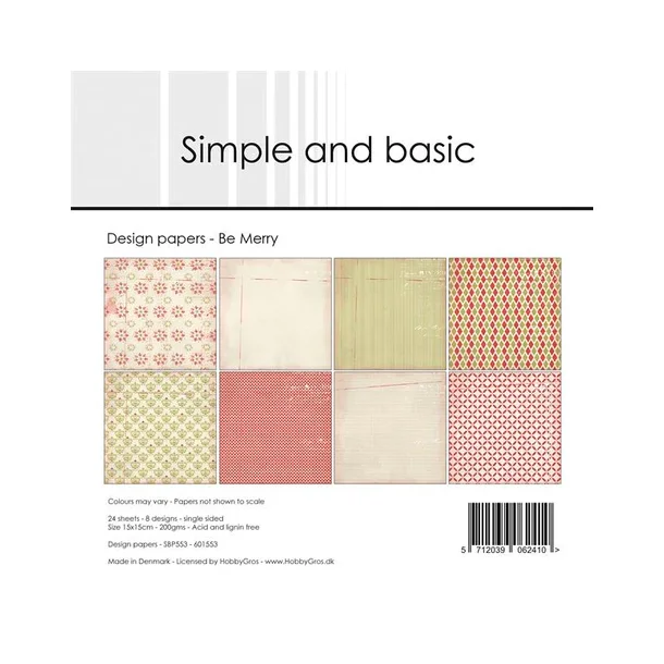 Simple and Basic Design Papers 15x15 cm - SBP553