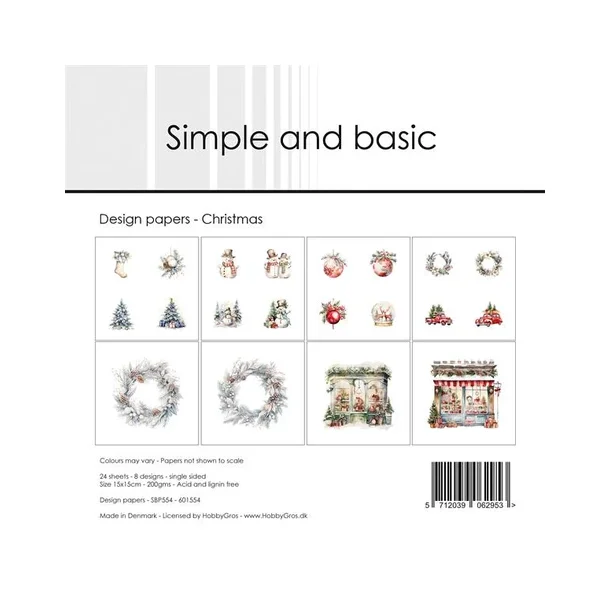 Simple and Basic Design Papers 15x15 cm - SBP554