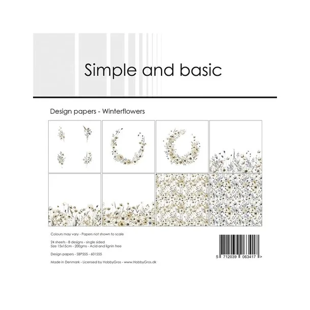 Simple and Basic Design Papers 15x15 cm - SBP555