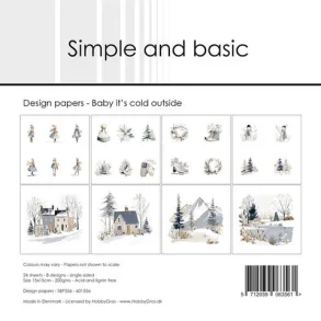Simple and Basic Design Papers 15x15 cm - SBP556