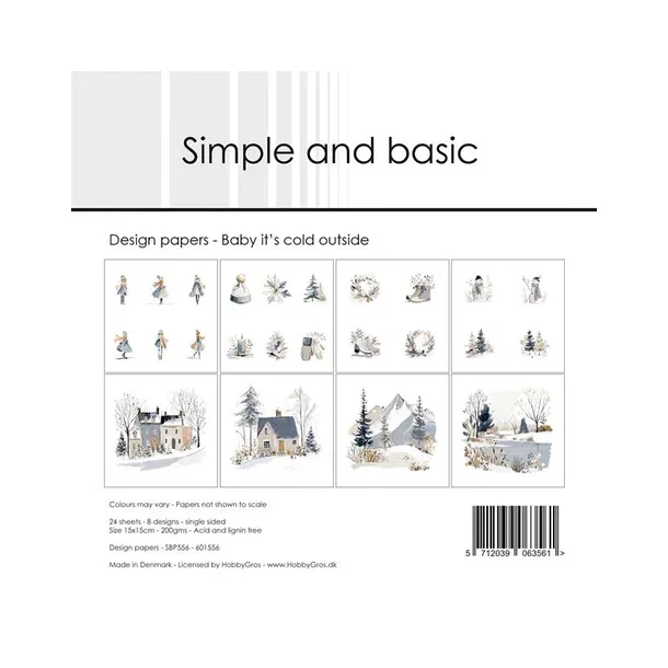 Simple and Basic Design Papers 15x15 cm - SBP556