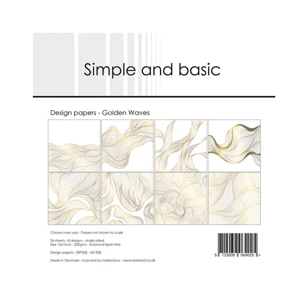 Simple and Basic Design Papers 15x15 cm - SBP558