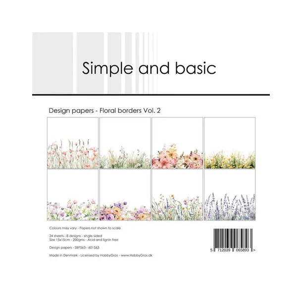 Simple and Basic Design Papers 15x15 cm - SBP563