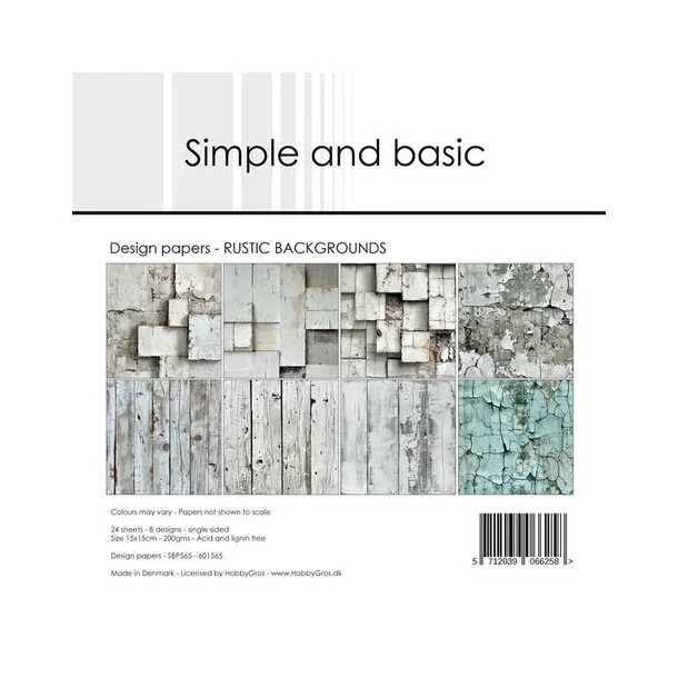Simple and Basic Design Papers 15x15 cm - SBP565