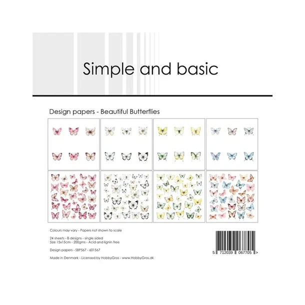 Simple and Basic Design Papers 15x15 cm - SBP567