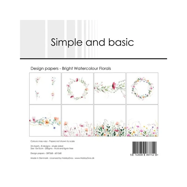 Simple and Basic Design Papers 15x15 cm - SBP568