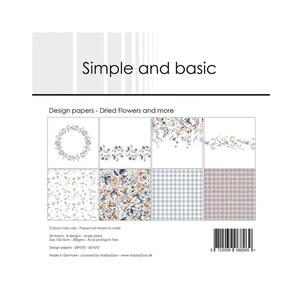 Simple and Basic Design Papers 15x15 cm - SBP570