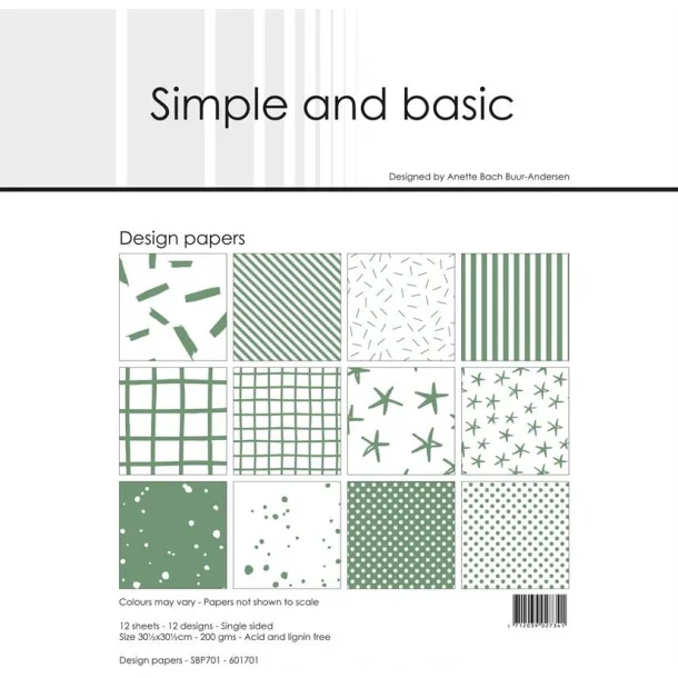 Simple and Basic Design Papers 30,5x30,5cm - SBP701