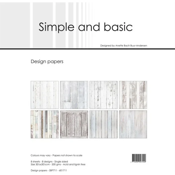 Simple and Basic Design Papers 30,5x30,5cm - SBP711