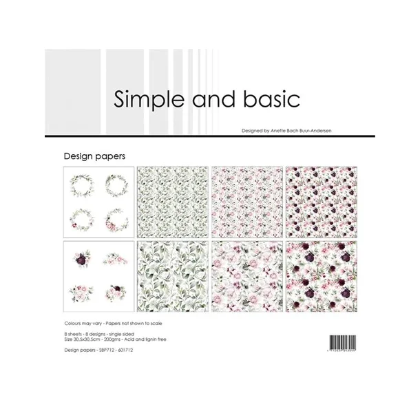 Simple and Basic Design Papers 30,5x30,5cm - SBP712