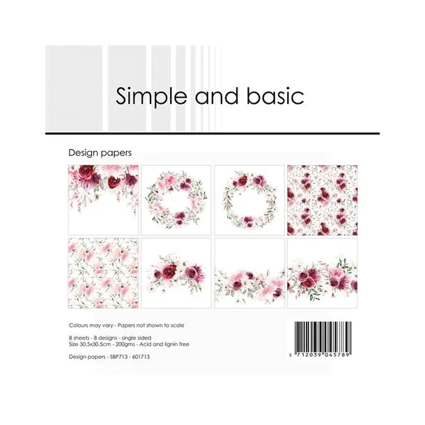 Simple and Basic Design Papers 30,5x30,5cm - SBP713