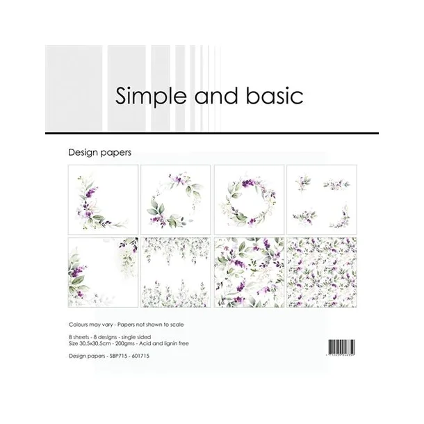 Simple and Basic Design Papers 30,5x30,5cm - SBP715