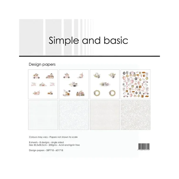 Simple and Basic Design Papers 30,5x30,5cm - SBP718