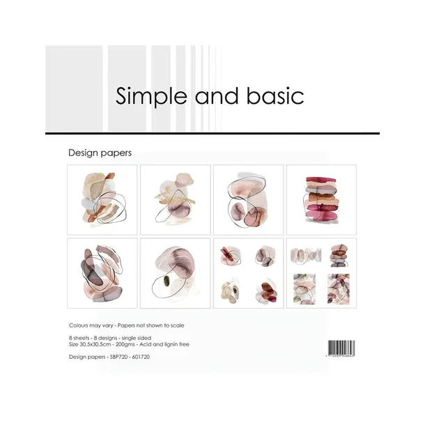 Simple and Basic Design Papers 30,5x30,5cm - SBP720 