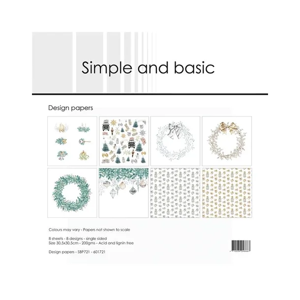 Simple and Basic Design Papers 30,5x30,5cm  - SBP721