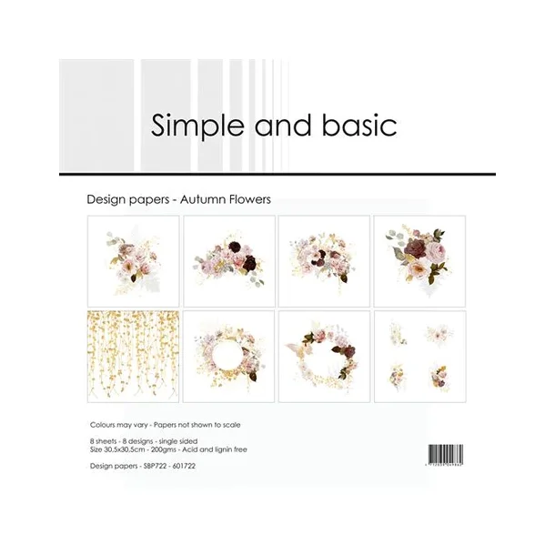 Simple and Basic Design Papers 30,5x30,5cm  - SBP722 