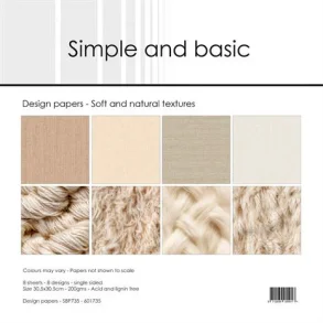Simple and Basic Design Papers 30,5x30,5 cm -  SBP735 