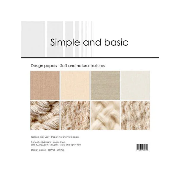 Simple and Basic Design Papers 30,5x30,5 cm -  SBP735 