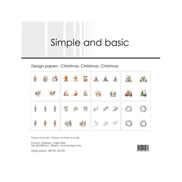 Simple and Basic Design Papers 30,5x30,5 cm -  SBP736 