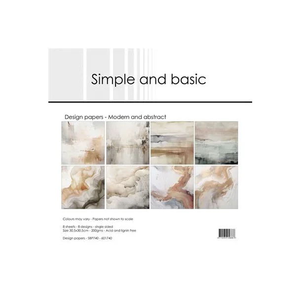 Simple and Basic Design Papers 30,5x30,5 cm -  SBP740