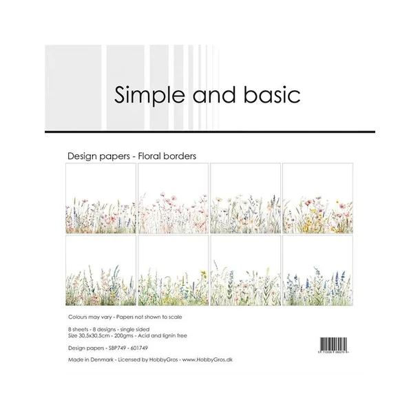 Simple and Basic Design Papers 30,5x30,5 cm -  SBP749