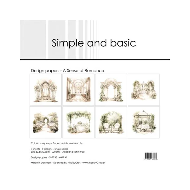 Simple and Basic Design Papers 30,5x30,5 cm -  SBP750