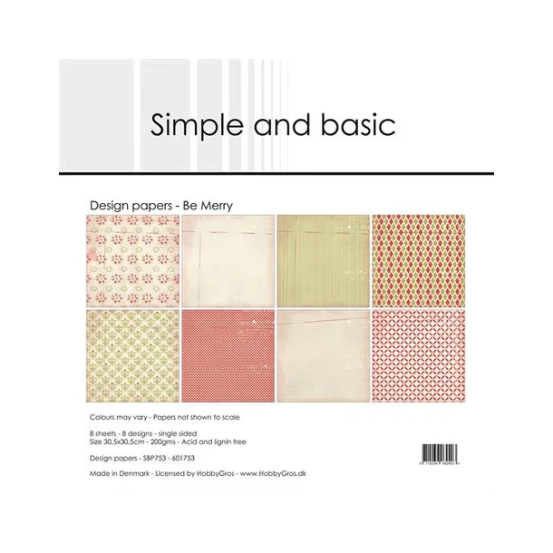 Simple and Basic Design Papers 30,5x30,5 cm -  SBP753