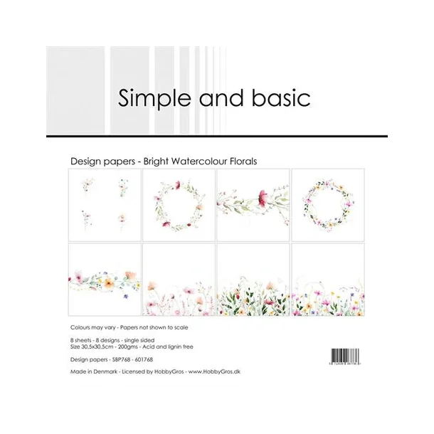 Simple and Basic Design Papers 30,5x30,5 cm -  SBP768