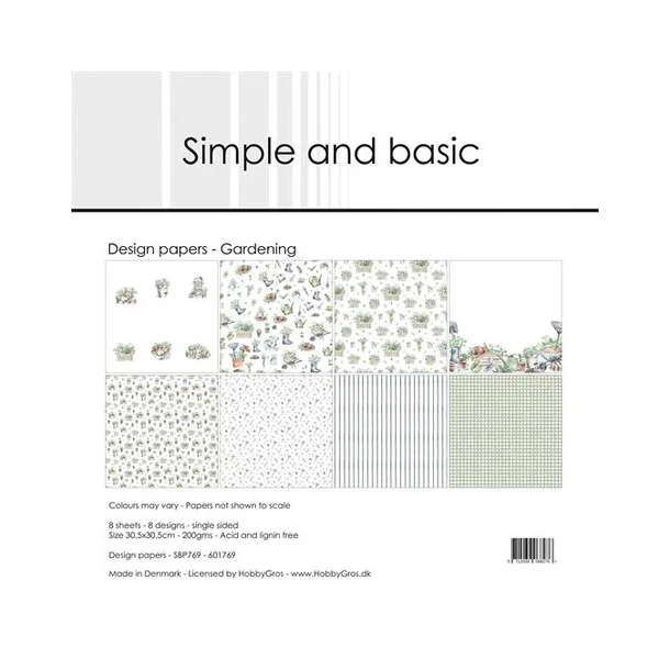Simple and Basic Design Papers 30,5x30,5 cm -  SBP769