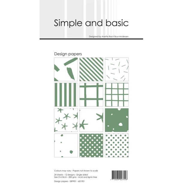 Simple and Basic Design Papers 10x21cm - SBP901