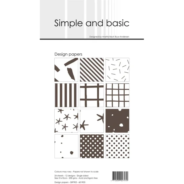 Simple and Basic Design Papers 10x21cm - SBP903