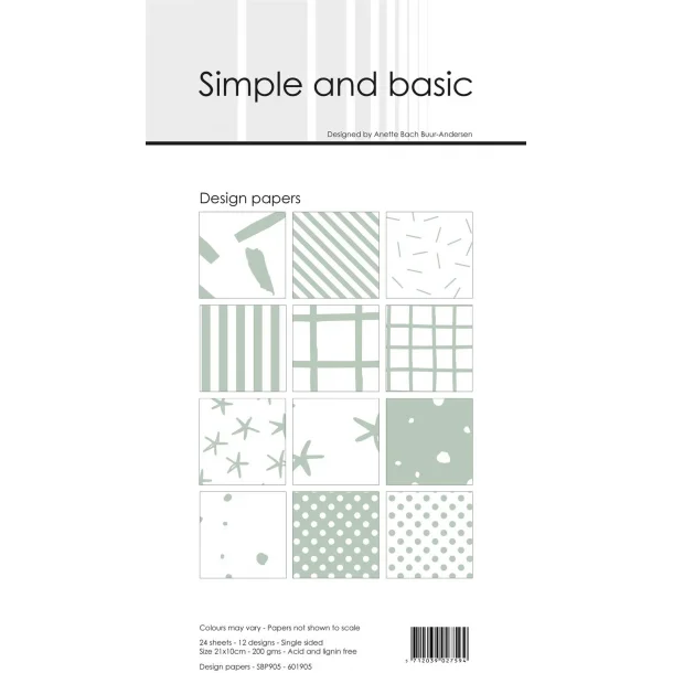 Simple and Basic Design Papers 10x21cm - SBP905