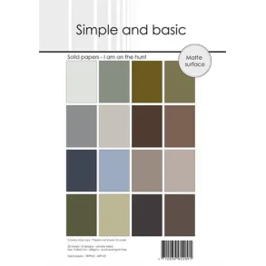 Simple and Basic Design Solid Papers A5 