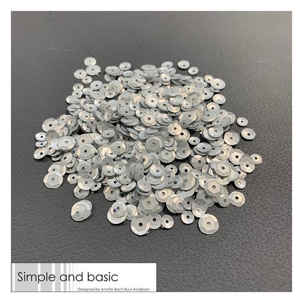 Simple and Basic Sequins - SBS101 - Silver