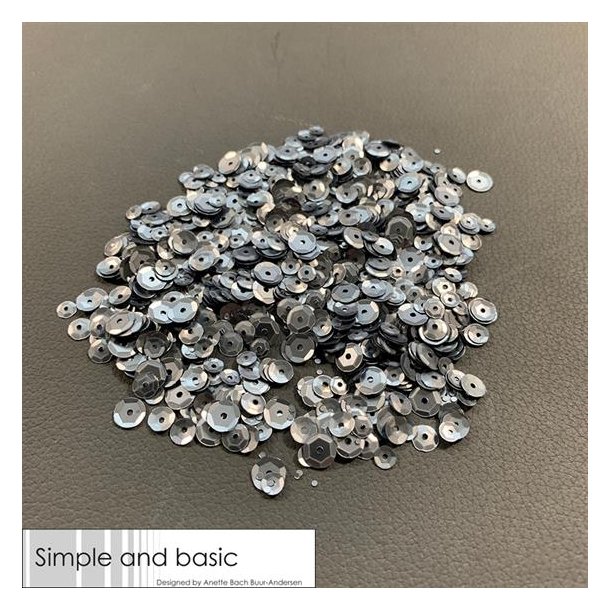 Simple and Basic Sequins - SBS102 - Gunmetal