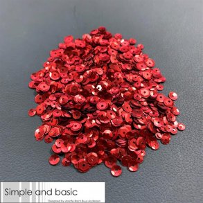 Simple and Basic Sequins - SBS109 - Red