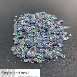 Simple and Basic Sequins - SBS119 - Holographic Silver