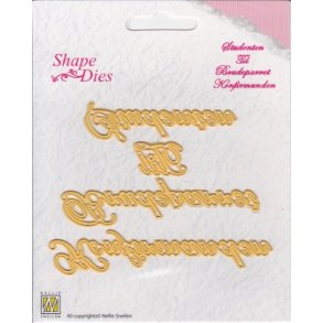 Nellie's SD059 Studenten / Til / Brudeparret / Konfirmanden 