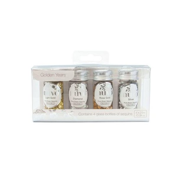 Nuvo pure Sheen Sequins - 280N Golden Years - 4x25ML 