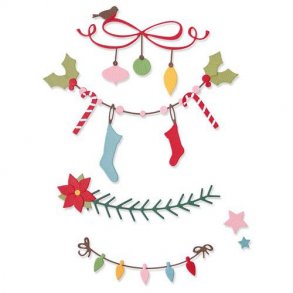 Sizzix - Thinlits Die - 664701 - Christmas Border 