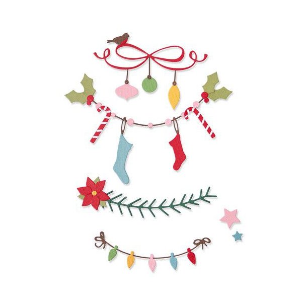 Sizzix - Thinlits Die - 664701 - Christmas Border 