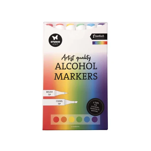 Studio Light Alcohol Markers Rainbow 6pcs SL-CO-MARK34