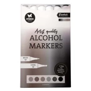 Studio Light Alcohol Markers Greytones 6pcs SL-CO-MARK37