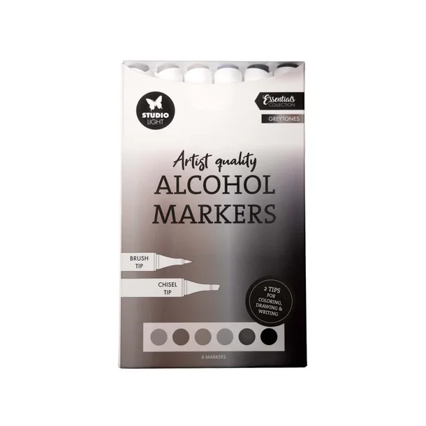 Studio Light Alcohol Markers Greytones 6pcs SL-CO-MARK37