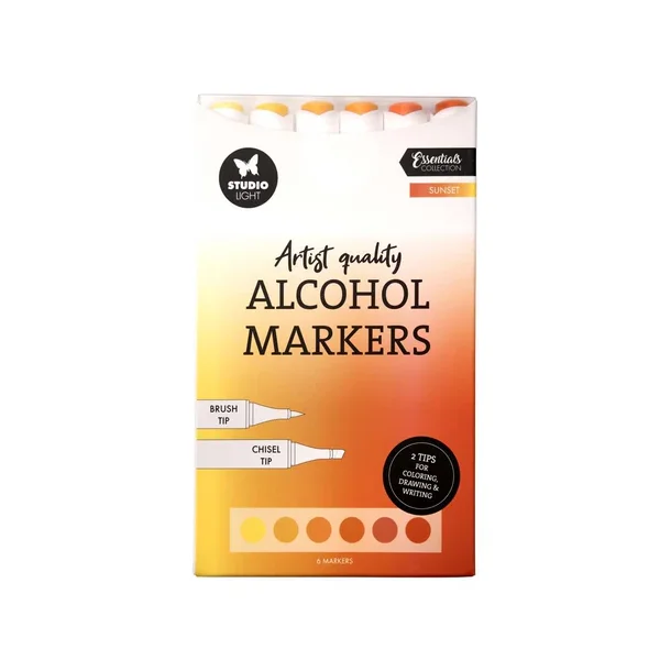 Studio Light Alcohol Markers Sunset 6pcs SL-CO-MARK38