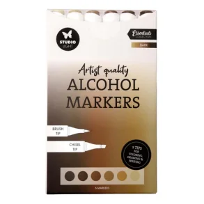 Studio Light Alcohol Markers Bark 6pcs SL-CO-MARK41