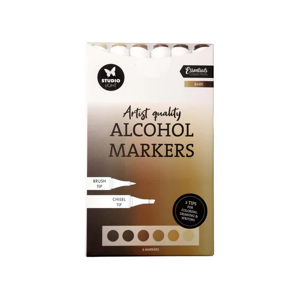 Studio Light Alcohol Markers Bark 6pcs SL-CO-MARK41