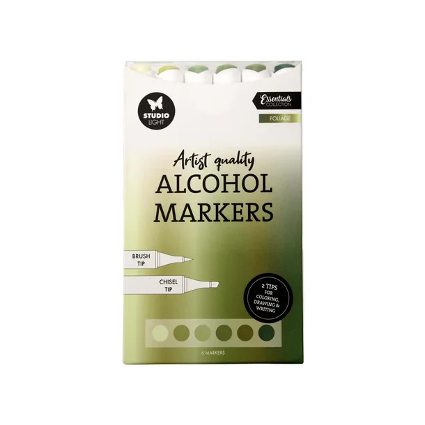 Studio Light Alcohol Markers Foliage 6pcs SL-CO-MARK43