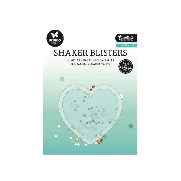 Studio Light Shaker Window "Heart - 10pc" SL-ES-BLIS05